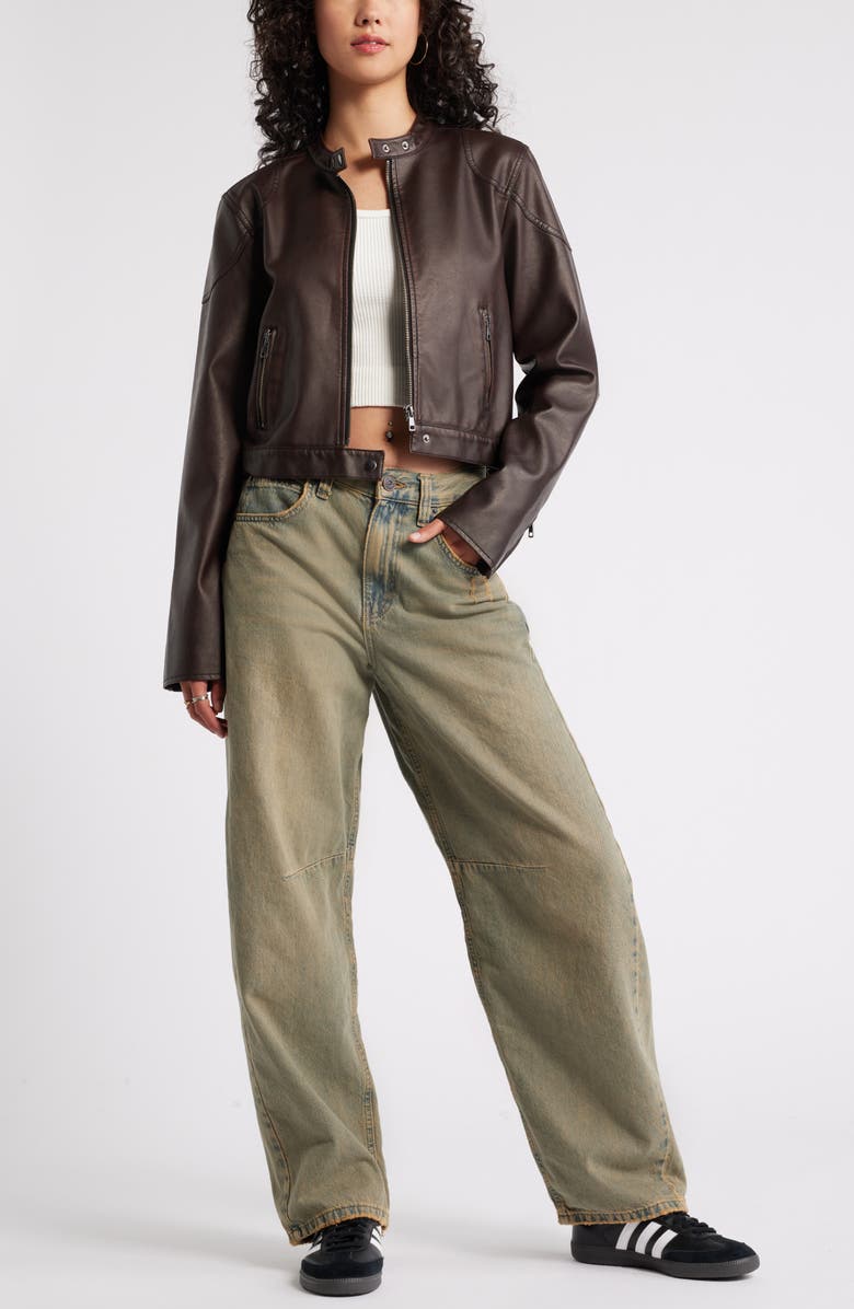 BP. Faux Leather Jacket, Alternate, color,