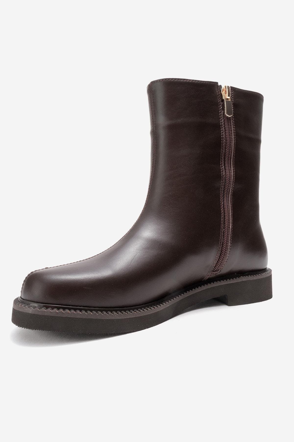 Forever & Always Shoes Lucano Leather Ankle Boot, Alternate, color, Brown