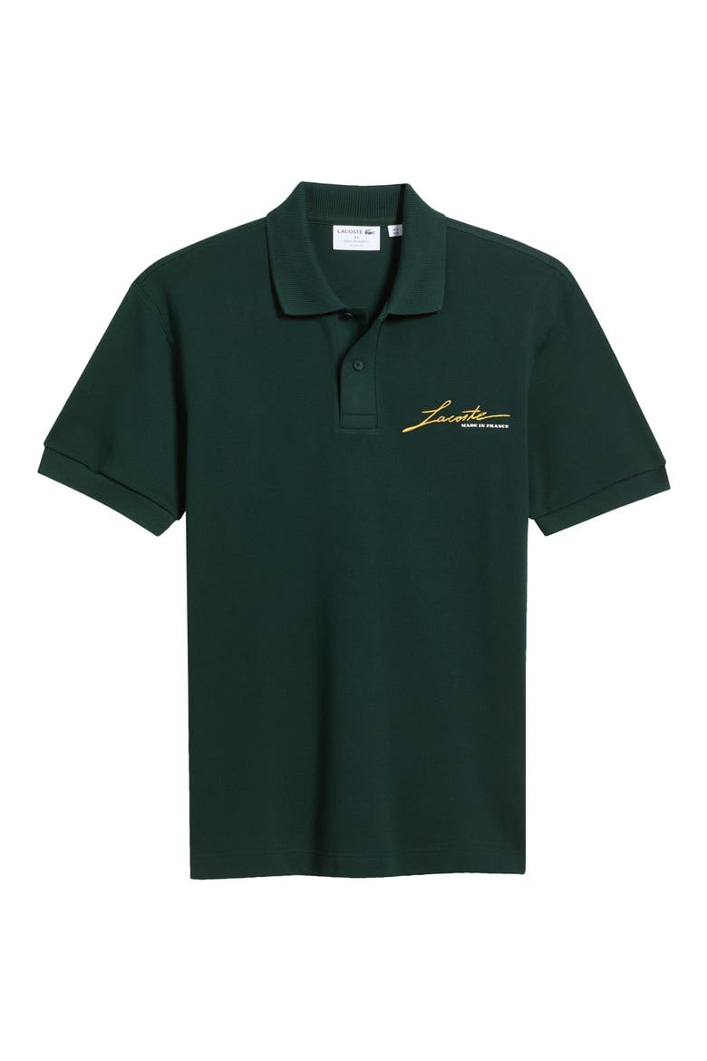 Made in France Classic Fit Cotton Piqué Polo, Main, color, SINOPLE