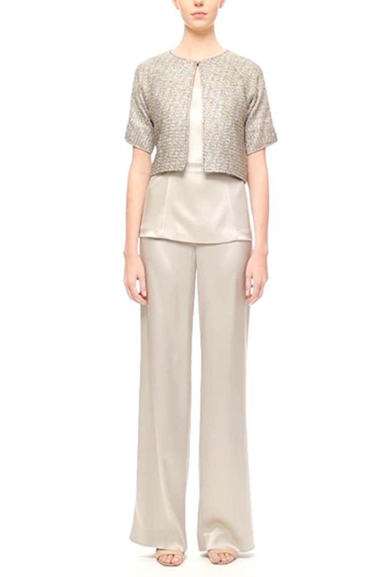 'Kate' Liquid Satin Pants, Alternate, color, QUARTZ