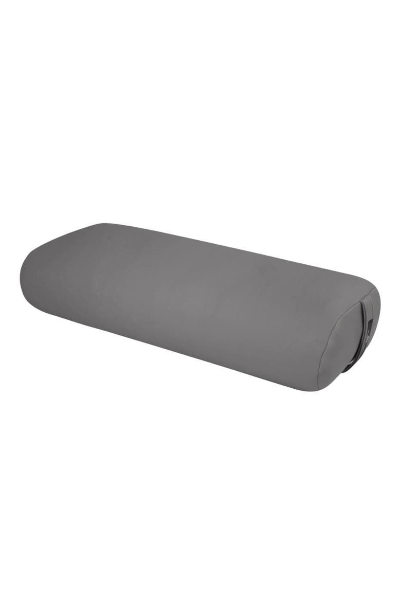 Hugger Mugger Standard Yoga Bolster, Main, color, Charcoal