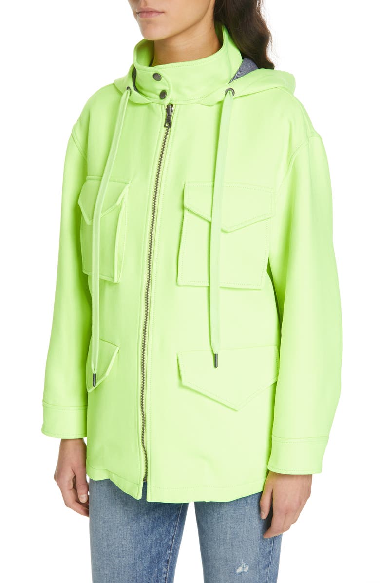 Alice + Olivia Russo Hooded Jacket, Alternate, color, 