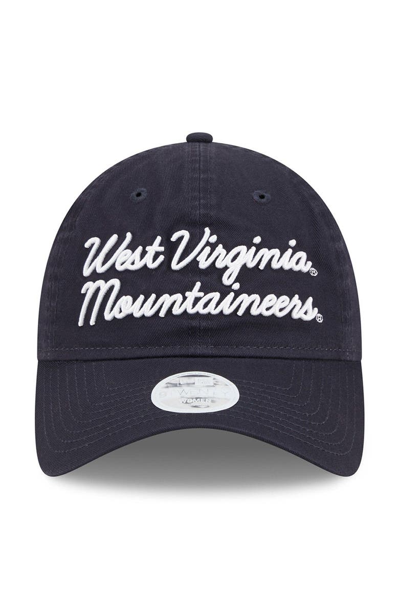 New Era Women's New Era Navy West Virginia Mountaineers Script 9TWENTY Adjustable Hat, Alternate, color, 