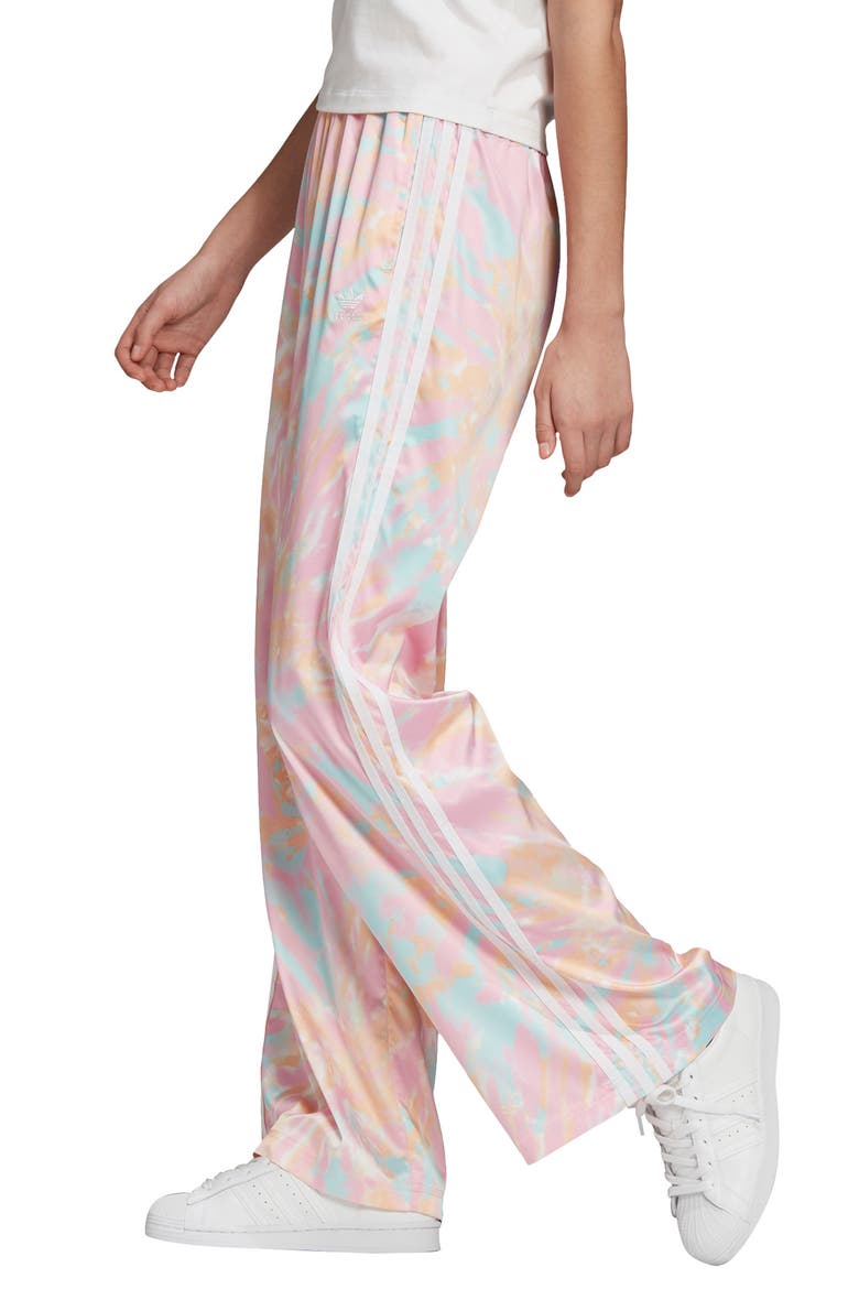 Tie Dye Satin Pants, Alternate, color, MULTICOLOR/WHITE/PINK/BLUE