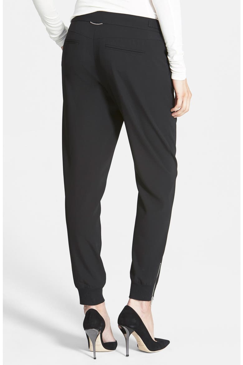 Zip Track Pants, Alternate, color, BLACK