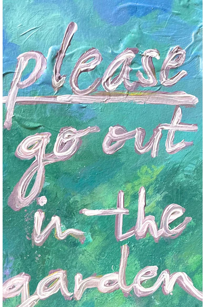 Please, Go Out in the Garden by Maggie Lemak, 8x10 Art Print, Alternate, color, Green