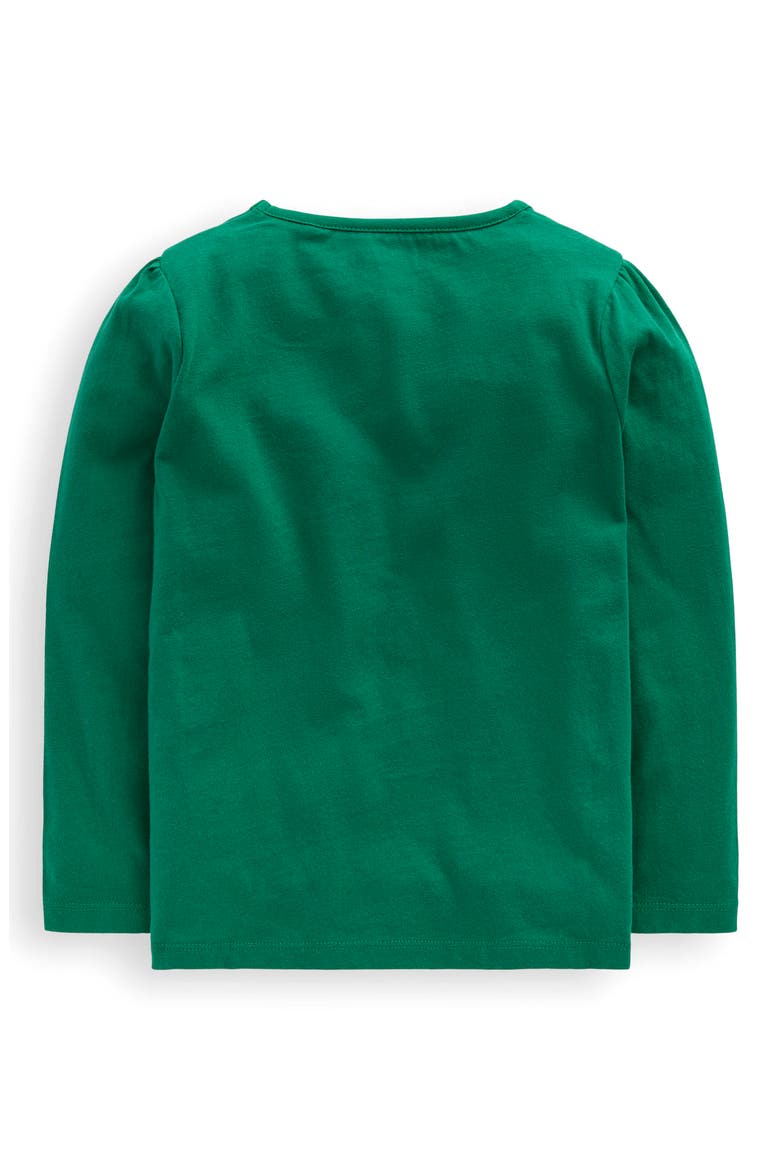 Kids' Owl Appliqué Cotton Graphic T-Shirt, Alternate, color, GREEN OWL
