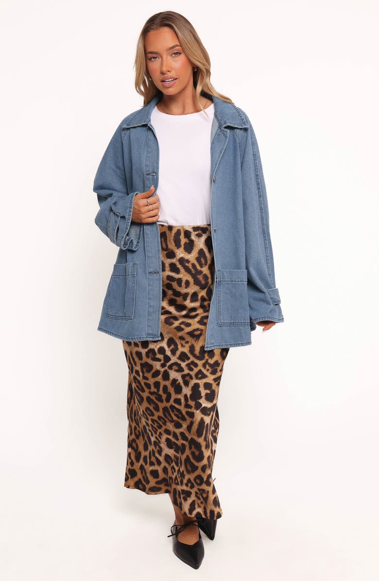 Petal & Pup Novan Oversize Denim Jacket, Alternate, color, Denim