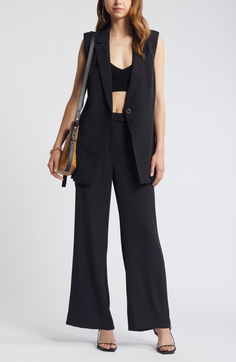 Open Edit Tailored Long Vest, Alternate, color,