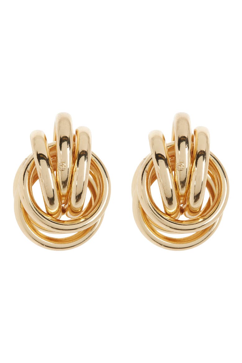 Sophia Big Stud Earrings, Main, color, GOLD