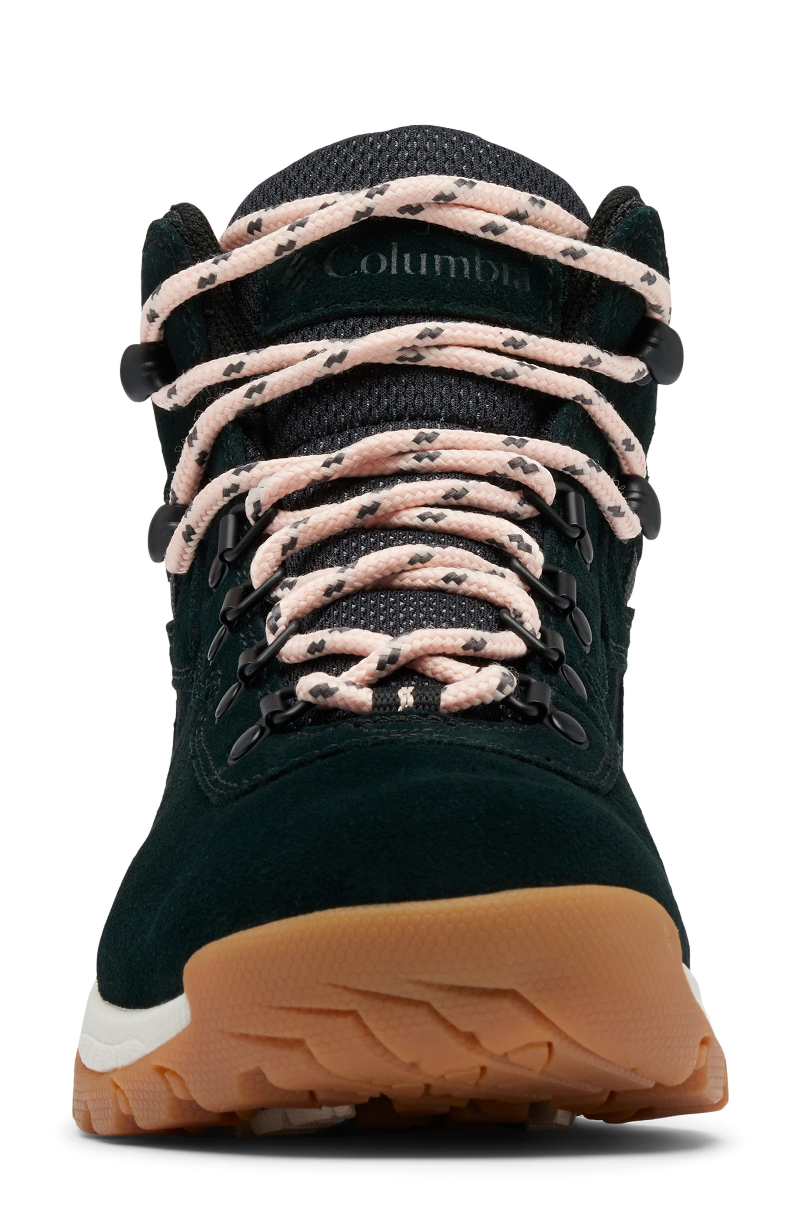 Columbia Newton Ridge<sup>™</sup> Amped Waterproof Hiking Boot, Alternate, color, Black/ Blush Rose