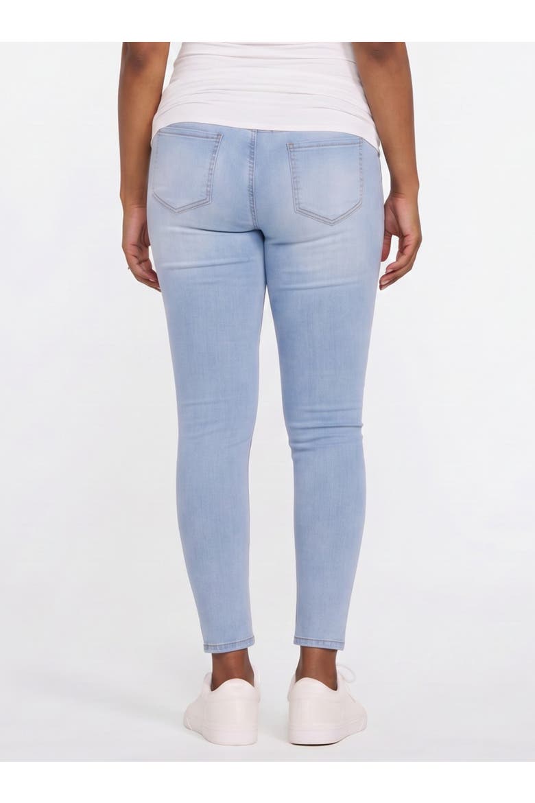 Secret Fit Ankle Length Skinny Jeans, Alternate, color, Light Wash