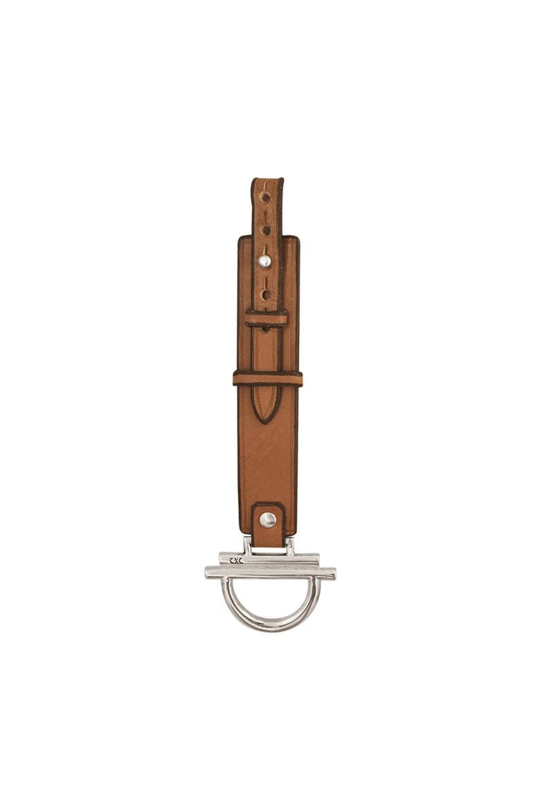 Sunrise Leather Bracelet, Main, color, Silver