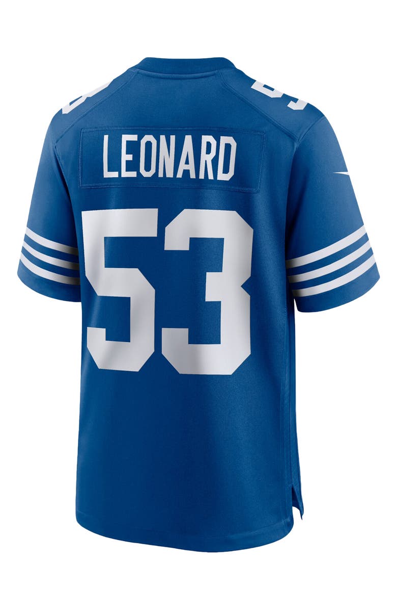 Nike Men's Nike Shaquille Leonard Royal Indianapolis Colts Alternate Game Jersey, Alternate, color, 