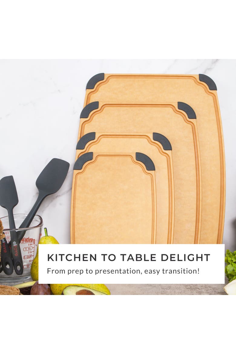 Essential Series 4-in-1 Cutting Board Set, Alternate, color, Brown
