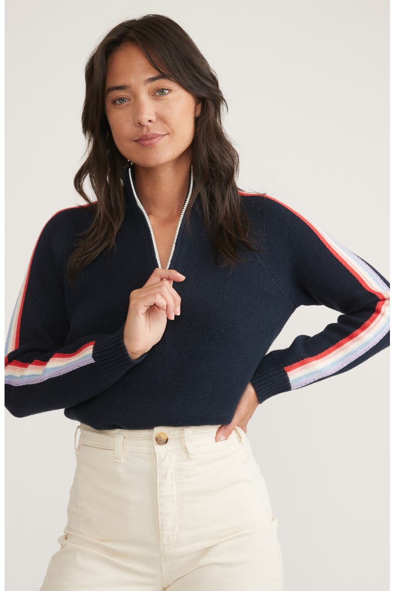 Archive Invierno Half Zip Sweater, Alternate, color, NAVY
