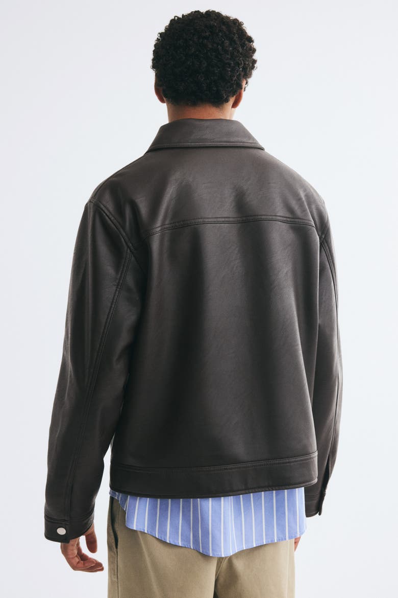 Jacket With Collar, Alternate, color, Dark brown