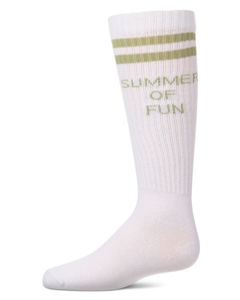 Summer Of Fun Varsity-Stripe Knee High Sock