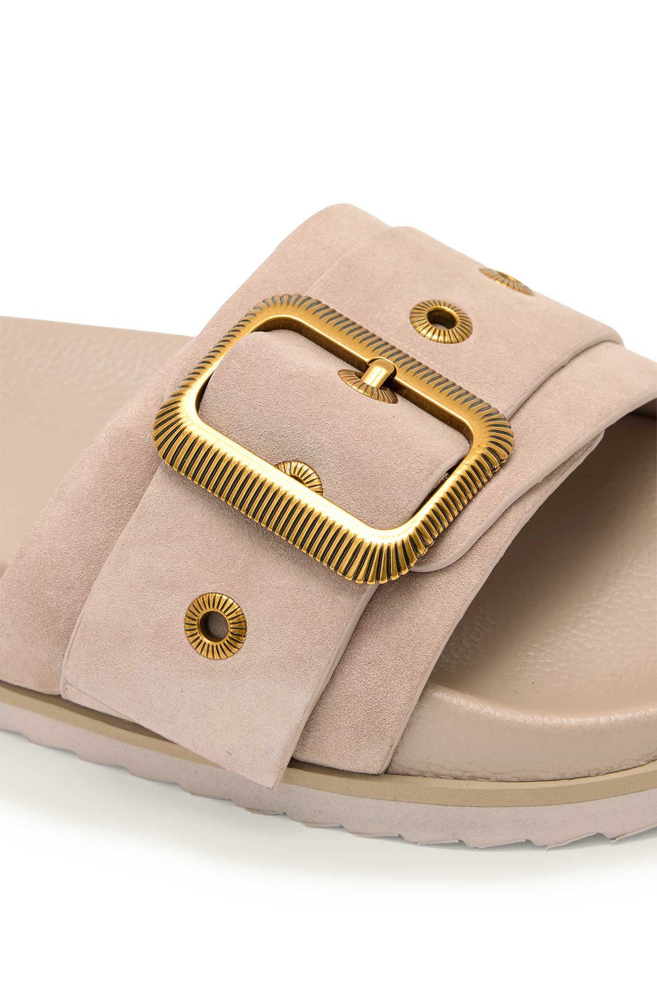 Ellie Western Slide Sandal, Alternate, color, ROSE DUST PINK