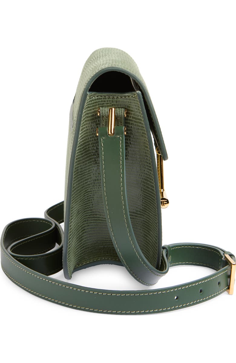 TOM FORD Mini Tara Lizard Embossed Suede Crossbody Bag, Alternate, color,