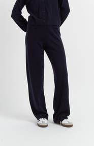 Chinti & Parker Wool Cashmere Wide Leg Track Pants