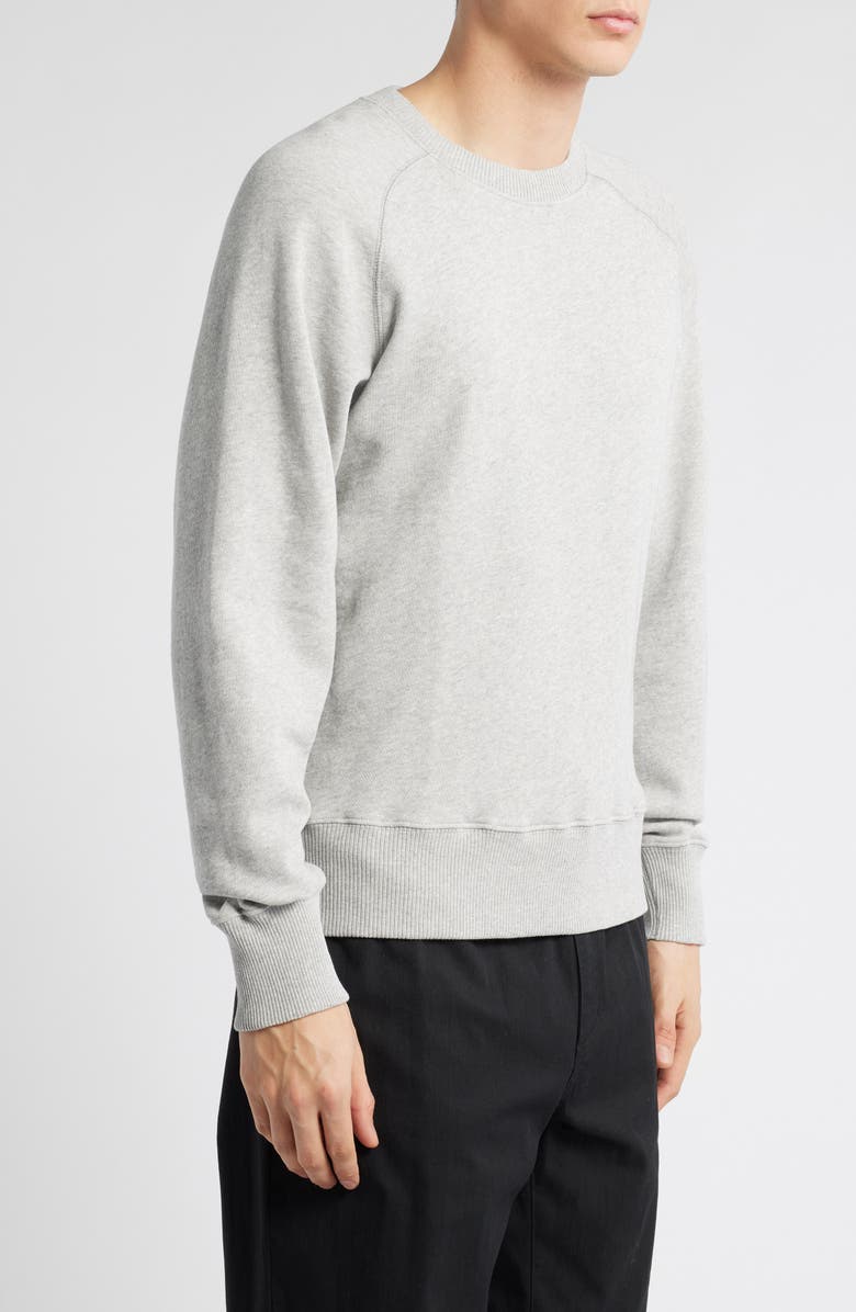 MERZ B SCHWANEN Retro Fleece Lightweight Sweatshirt, Alternate, color, Grey Melange