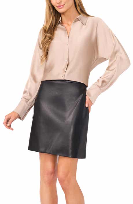 Halogen® Charmeuse Button-Up Shirt