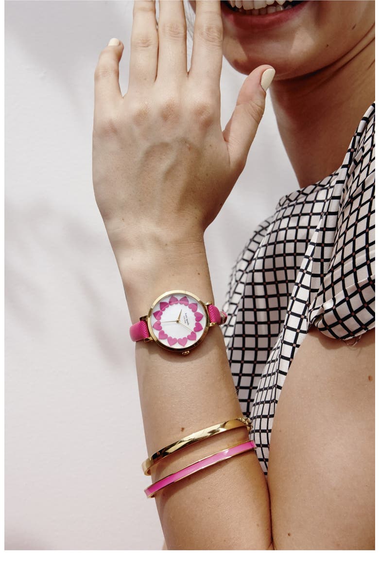 'idiom - hot to trot' ultra thin enamel bangle, Alternate, color, HOT TO TROT- PINK