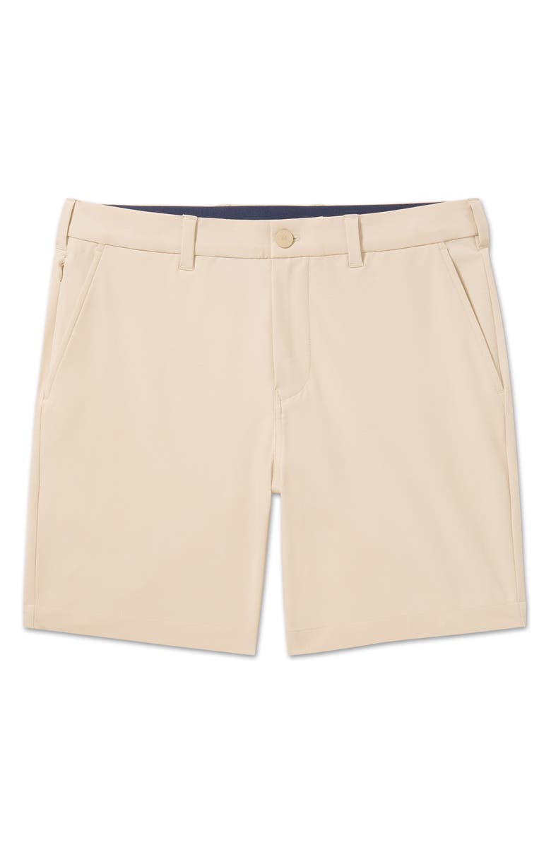 Mizzen+Main Helmsman Flat Front Performance Golf Shorts, Alternate, color, Oat