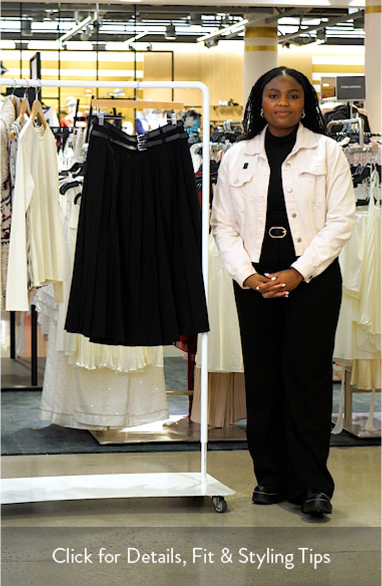 Teresa Pleated Midi Skirt, sales video thumbnail