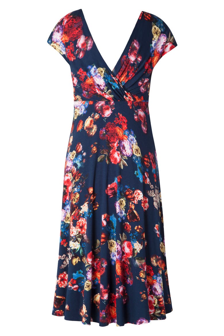 Alessandra Maternity Dress, Alternate, color, MIDNIGHT GARDEN
