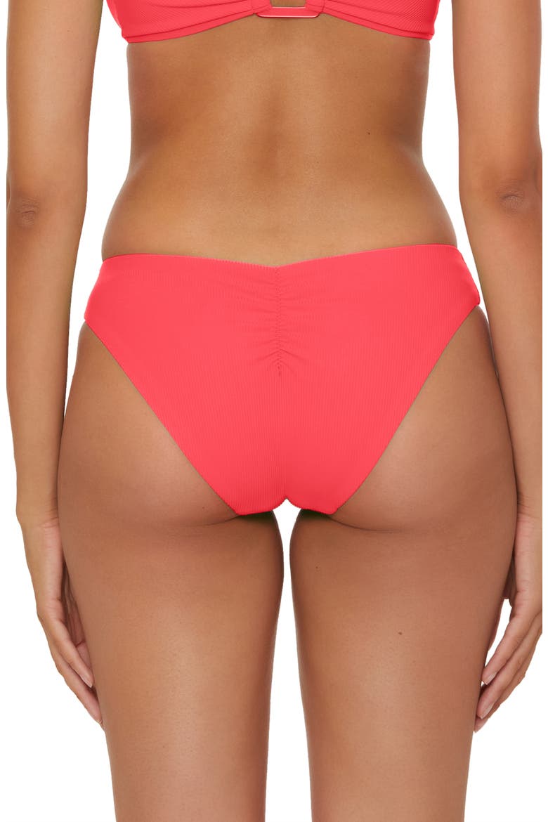 Modern Edge Hipster Bikini Bottoms, Alternate, color, WATERMELON