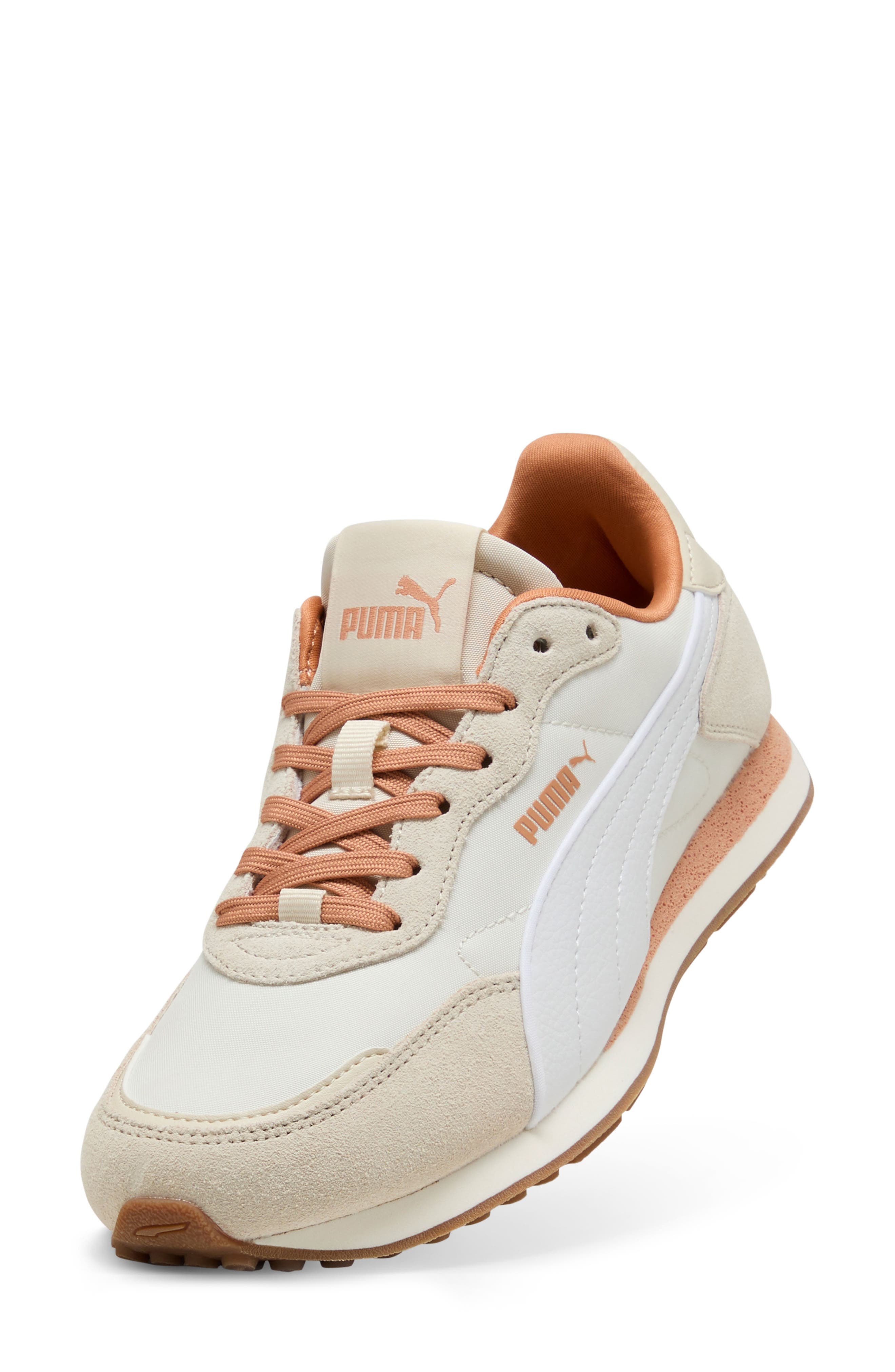 St Miler Rose Sneaker, Alternate, color, WARM WHITE/ PUMA WHITE/ GUM