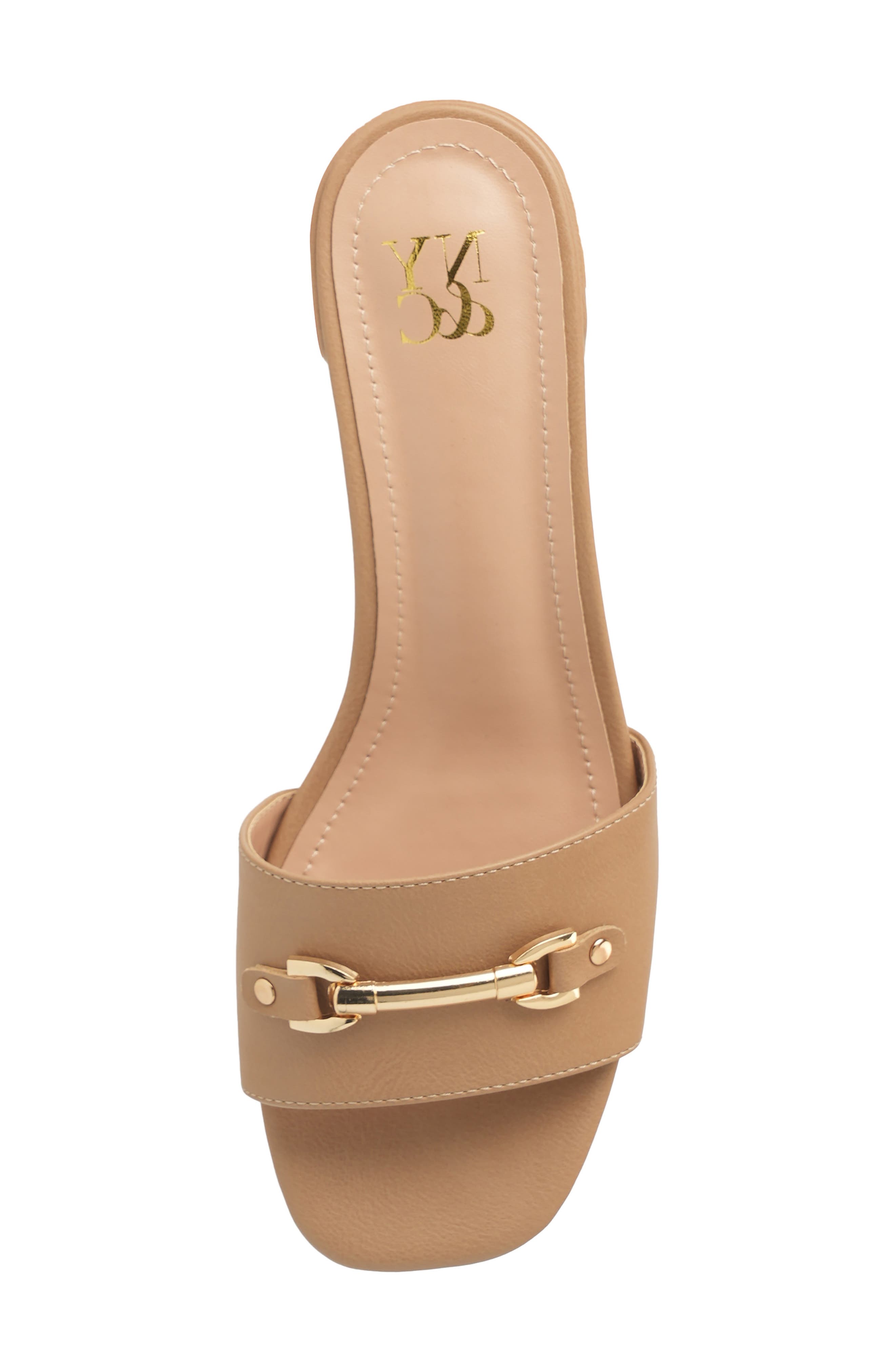Maxine Bit Slide Sandal, Alternate, color, BEIGE