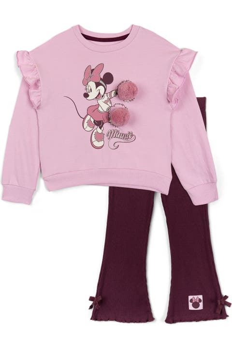 Minnie Mouse Fleece Sweatshirt and Flare Leggings Set