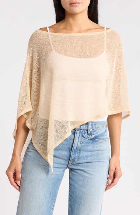 Madden Girl Asymmetrical Hem Sweater Poncho