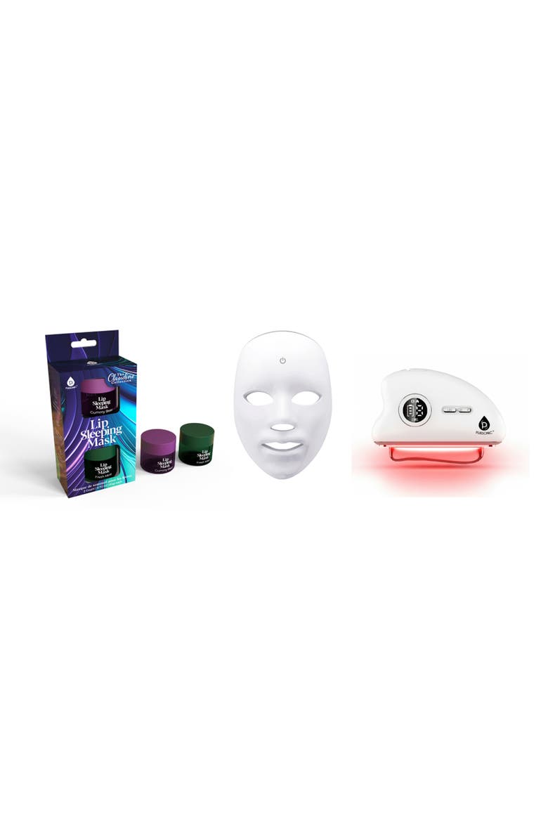 7-in-1 LED Therapy & Overnight Lip Care Set, Main, color, White