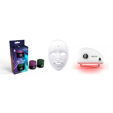 Skincare Complete 7-in-1 LED Light Therapy & Overnight Lip Care Collection