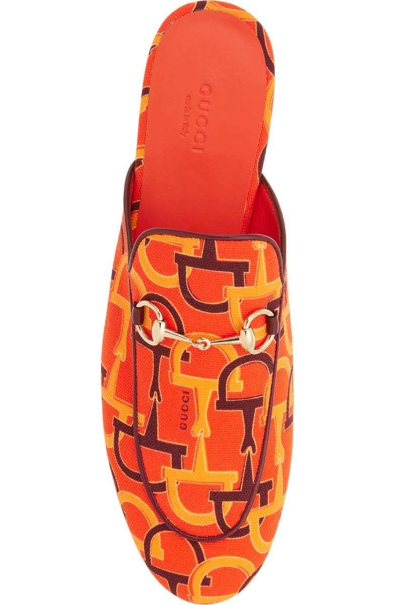 Gucci Princetown Horsebit Loafer Mule, Alternate, color, Orange