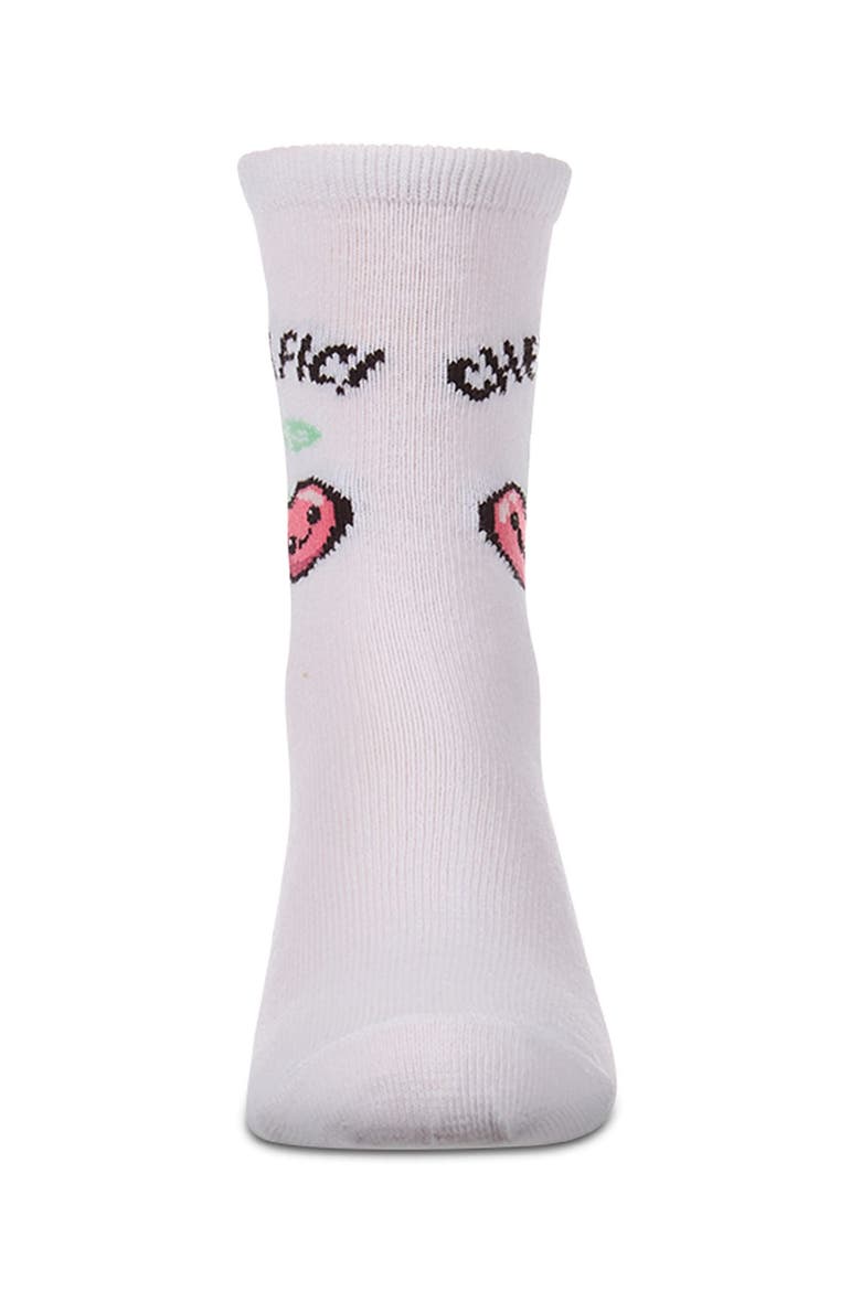 Kids Unisex Cherrific  Mini-Ribbed Novelty Crew Sock, Alternate, color, White