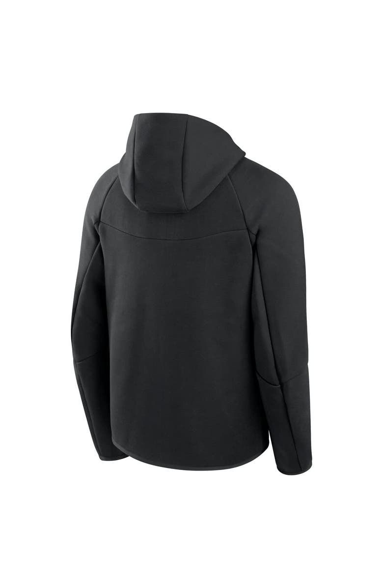 Nike Men's Nike Black Milwaukee Brewers Tech Fleece Raglan Full-Zip Windrunner Hoodie, Alternate, color, Black