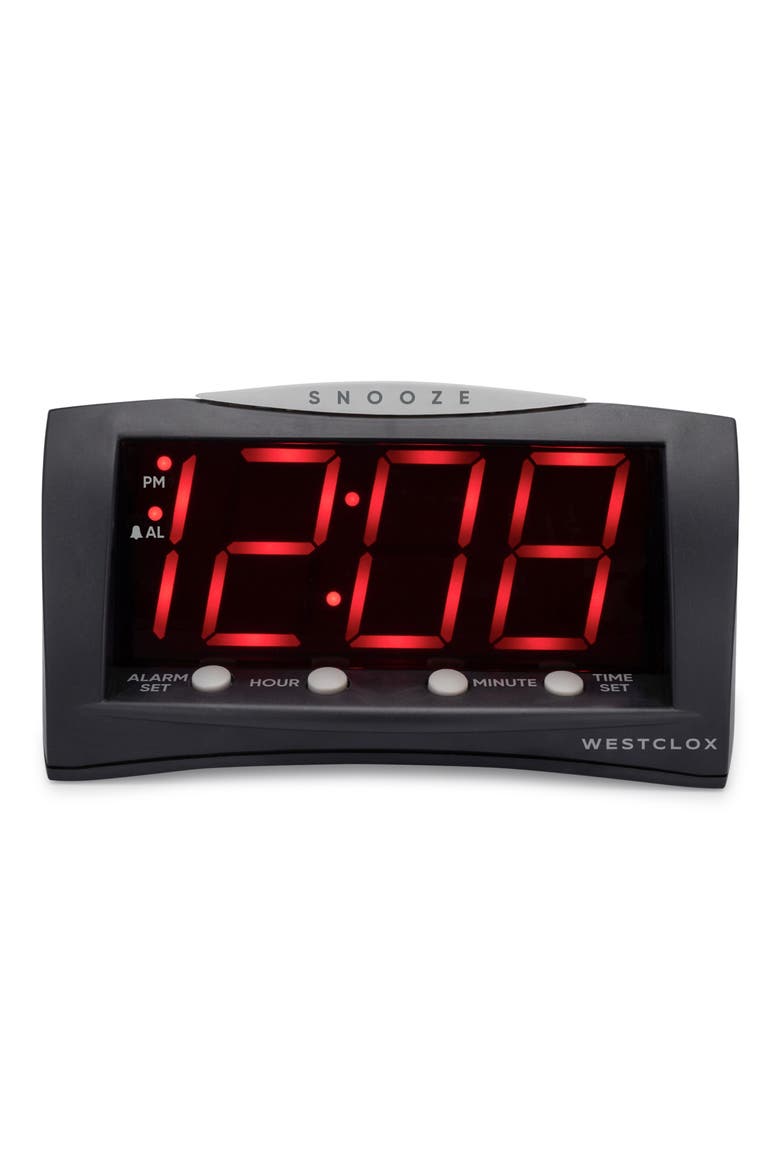Triad Alarm Clock, Main, color, BLACK
