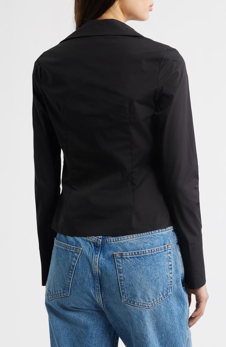 Princess Polly ZIFA SHIRT BLACK, Alternate, color, Black