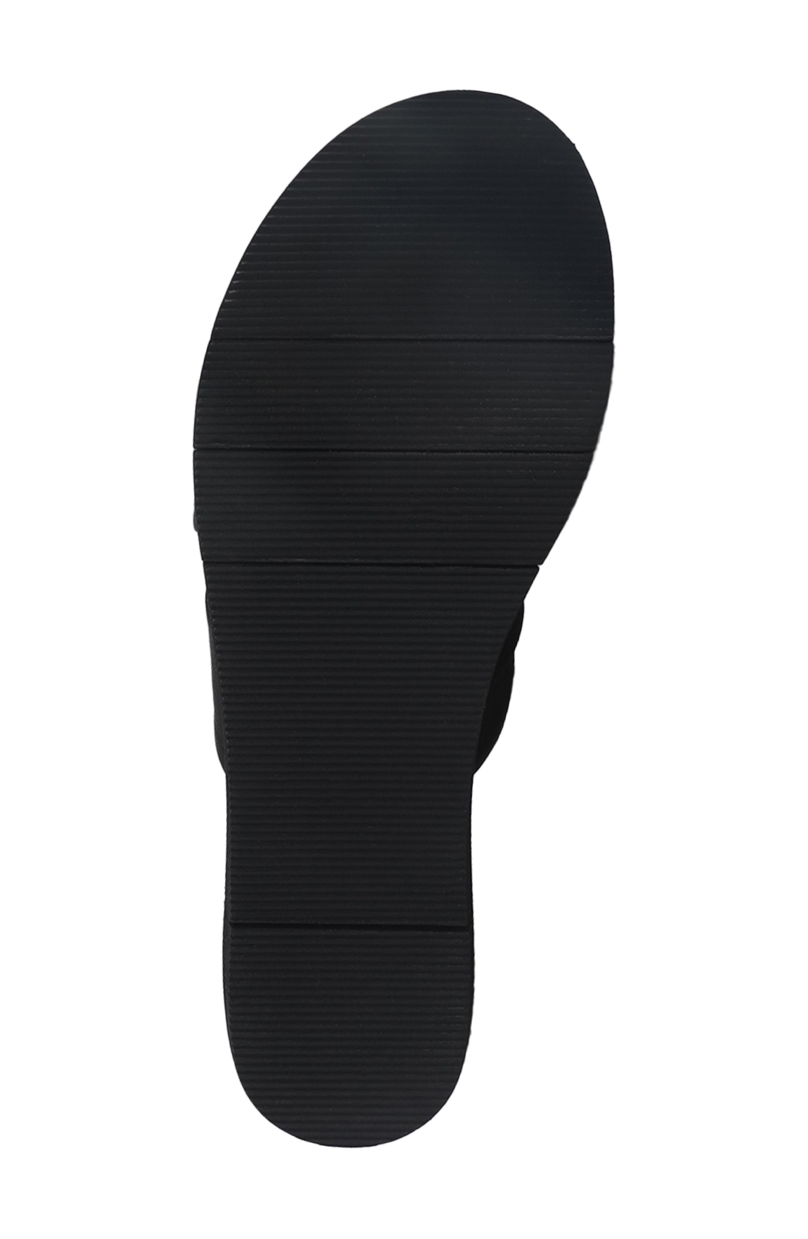 National Comfort Reneta Platform Leather Sandal, Alternate, color, Black