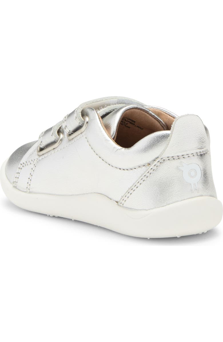 OLD SOLES Kids' Metallic Leather Sneaker, Alternate, color, Silver
