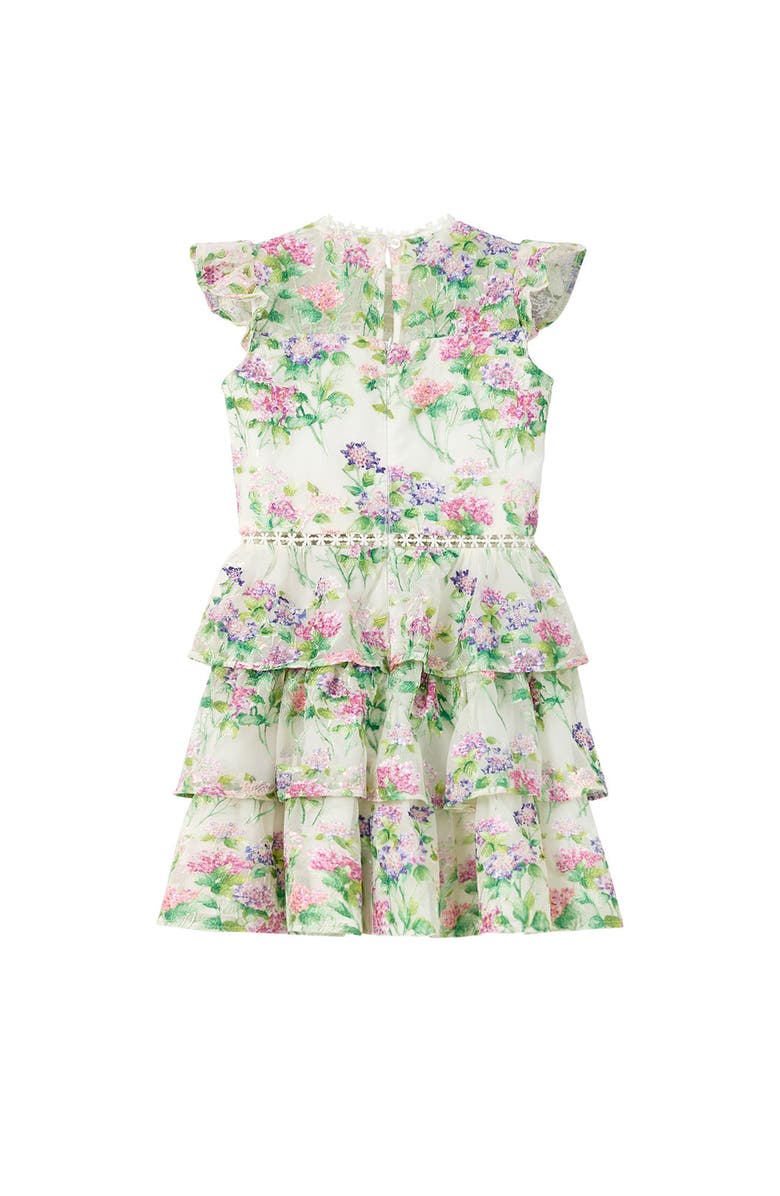 Marlo Kids Clementine Embroidered Mini Dress, Alternate, color, Floral
