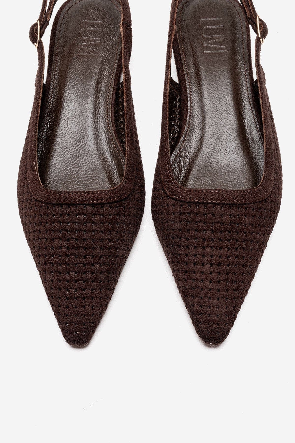 Aviva Slingback Pointed Toe Pump, Alternate, color, Brown Suede