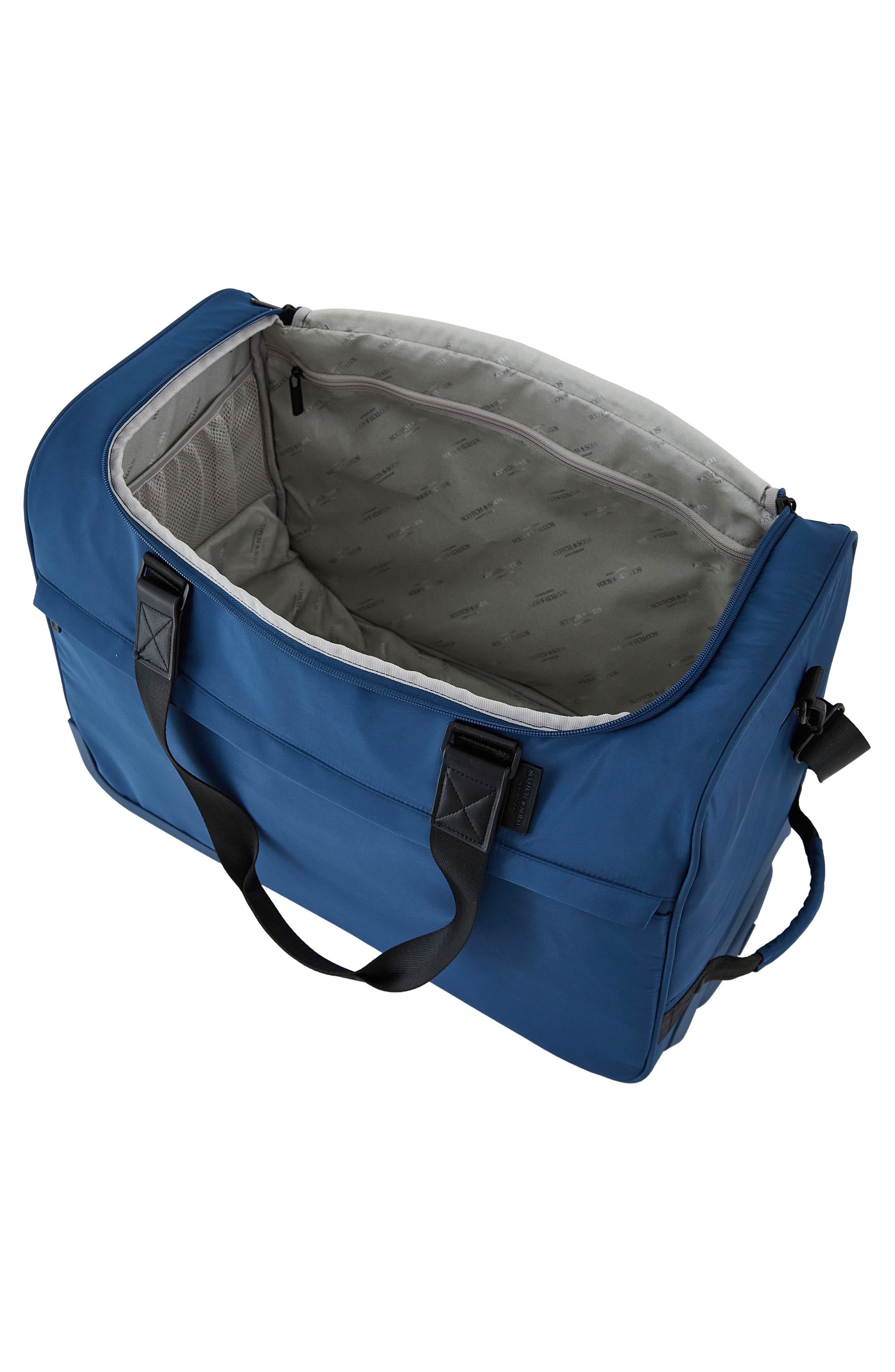 Scotch & Soda Eindhoven Rolling Weekender Bag, Alternate, color, Ocean Blue