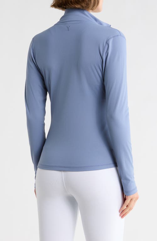Yogalicious Ultra Lush Cloud Drift Full Zip Jacket In Blue