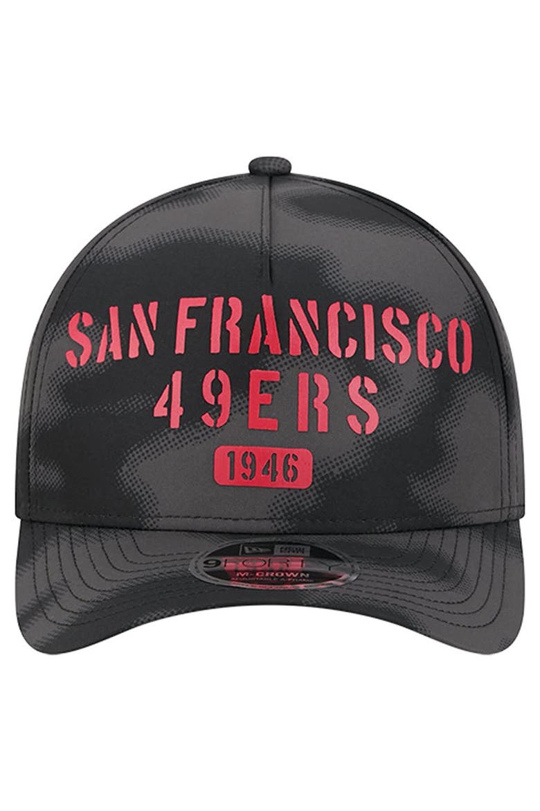 Men's New Era Gray San Francisco 49ers Halftone Camo 9FORTY Hat, Alternate, color, Gray